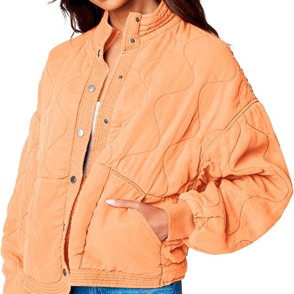 BLANKNYC Womens Luxury Clothing Tencel Drop Shoulder Quilted Jacket - Picture 2 of 6